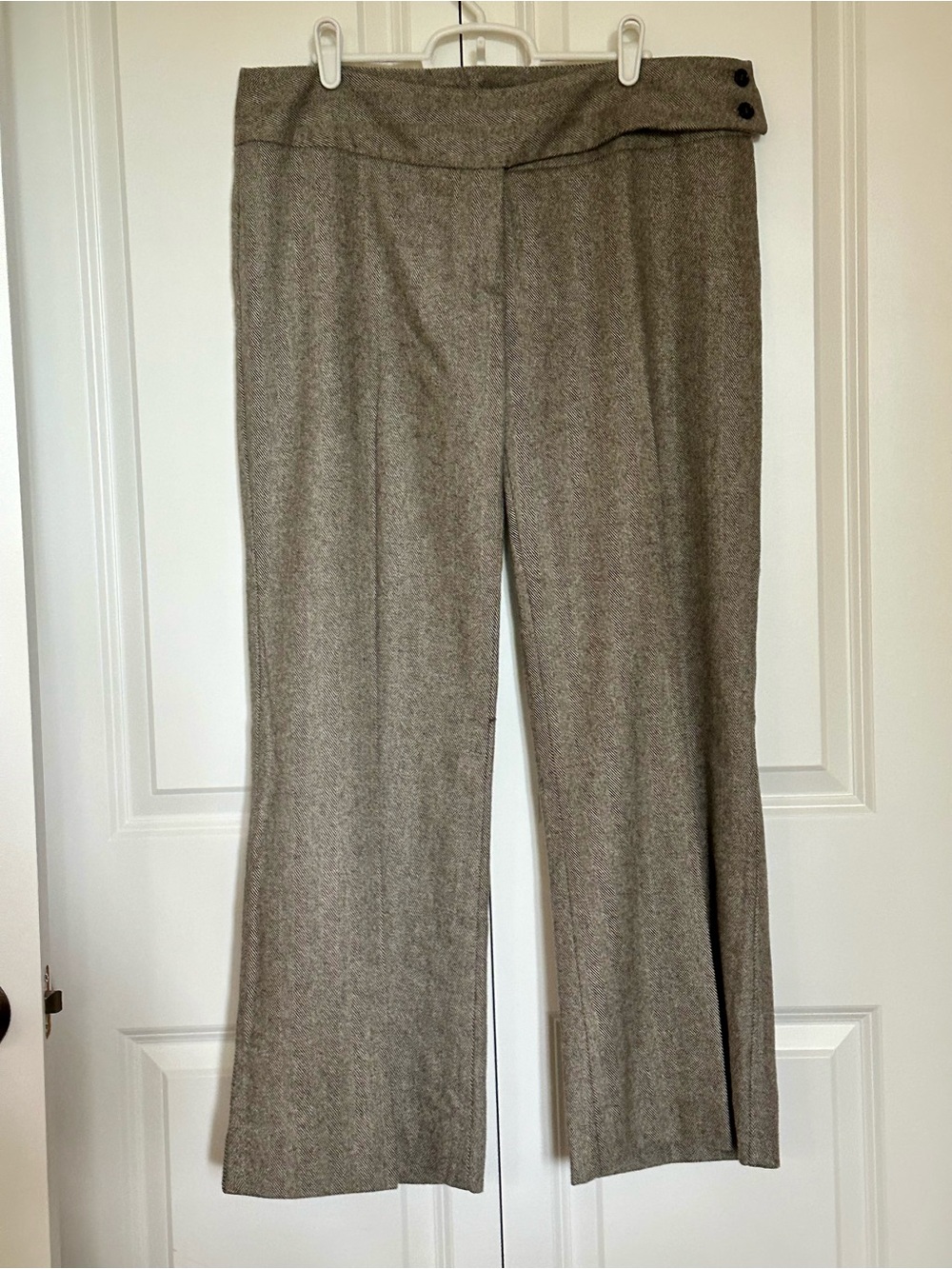 United Colors Of Benetton Wide-Leg Trousers in Taupe Heather